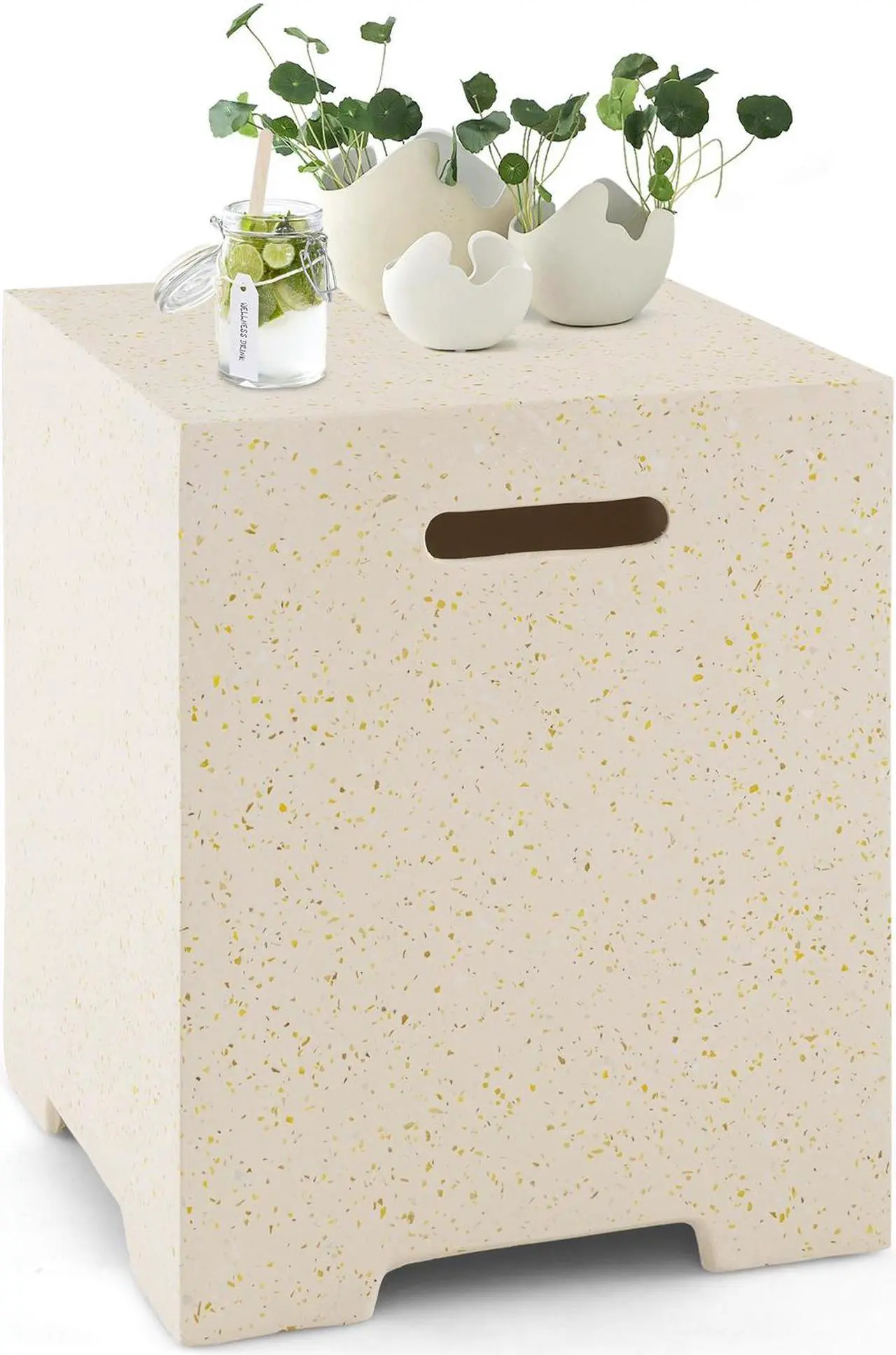 Alt view image 3 of 7 - SlickBlue 2-in-1 Gas Tank Holder Side Table with Protective Cover