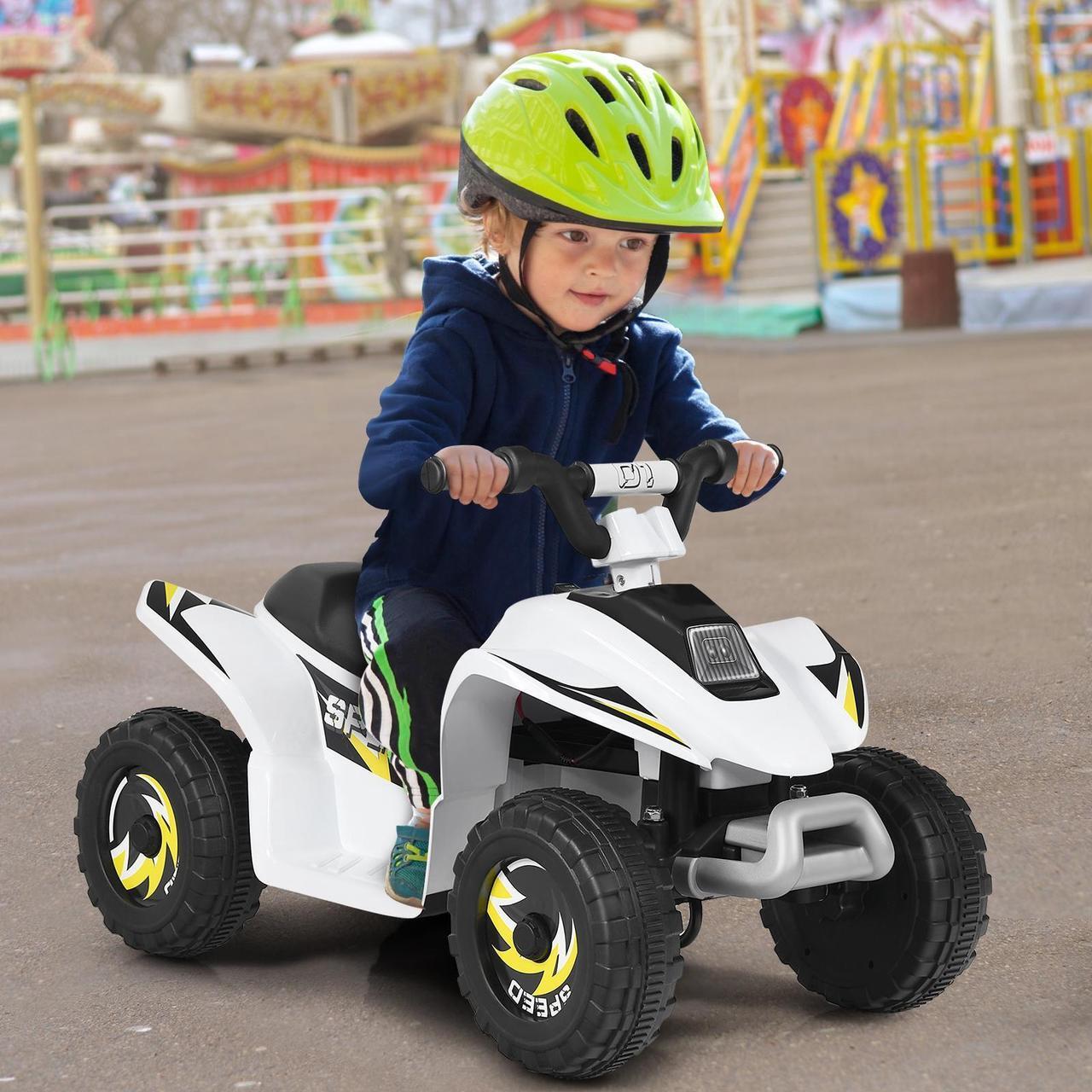 Alt view image 3 of 7 - SlickBlue 6V Kids Electric ATV 4 Wheels Ride-On Toy