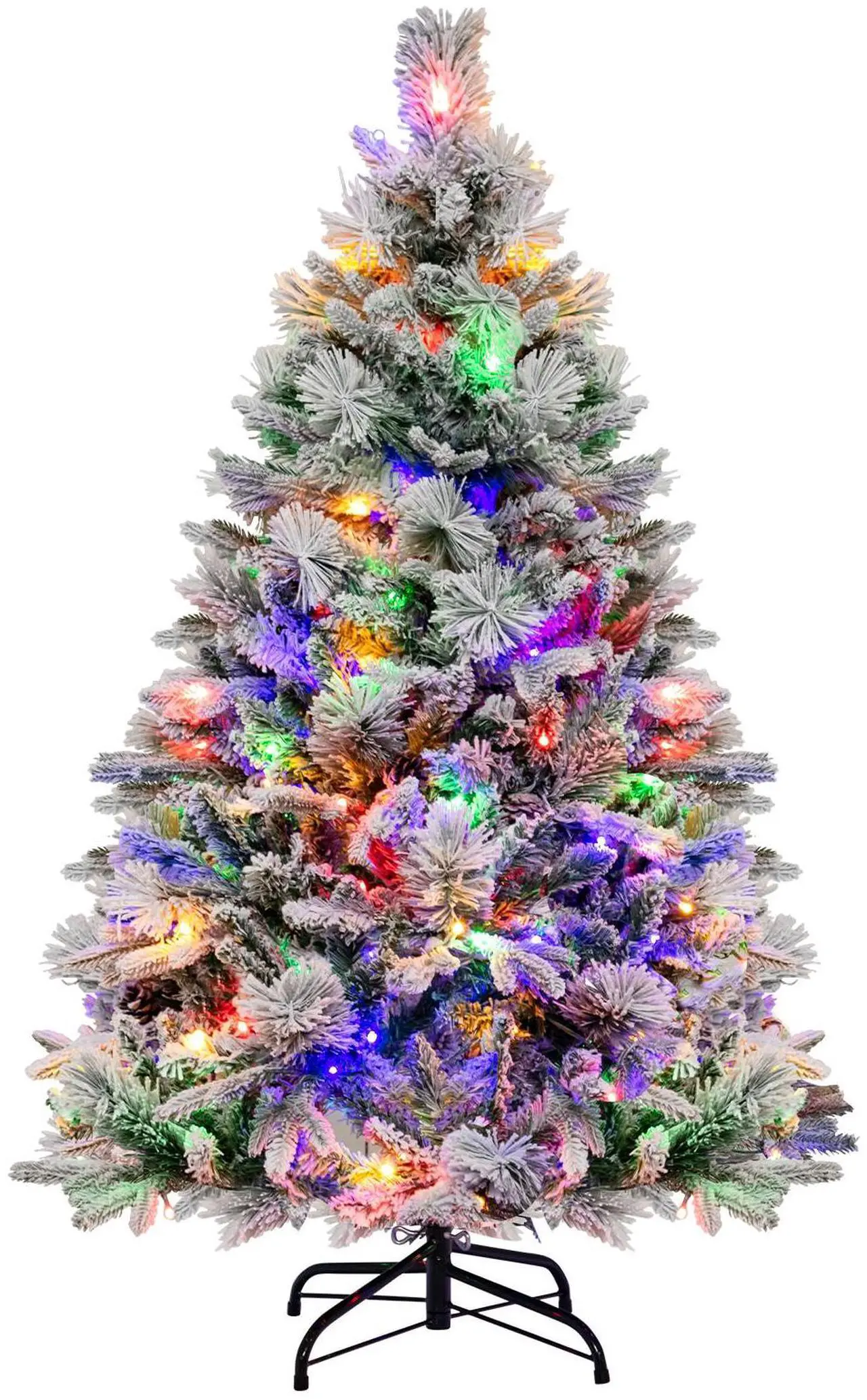 Alt view image 4 of 7 - SlickBlue Artificial Xmas Tree with Pine Needles and LED Lights
