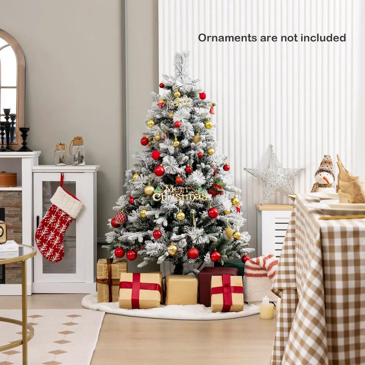 Alt view image 6 of 7 - SlickBlue Artificial Xmas Tree with Pine Needles and LED Lights