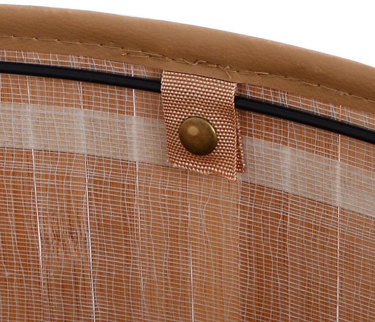 Alt view image 7 of 7 - SlickBlue Corner Bamboo Hamper Laundry Basket