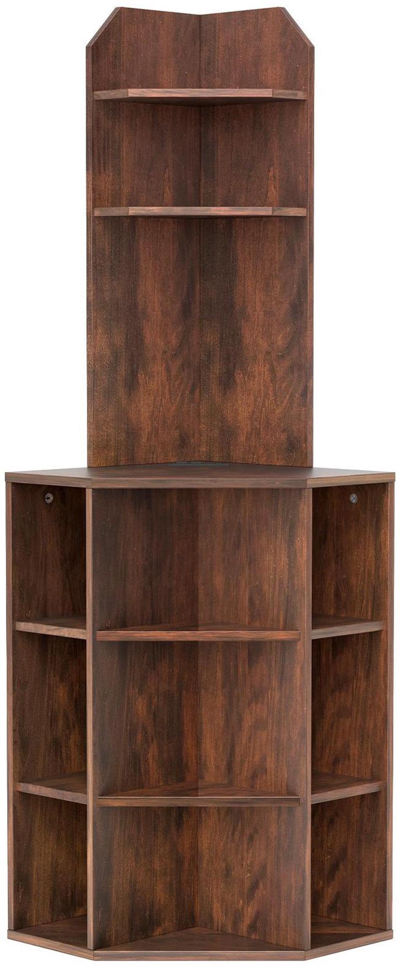Main image of SlickBlue 6-Tier Corner Shelf with Charging Station and 2 USB Ports