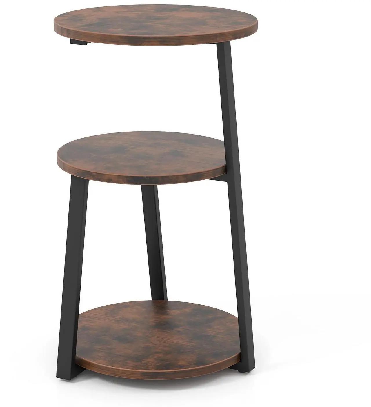 Main image of SlickBlue 3-Tier Accent Round Side Table with Metal Frame-1 Piece