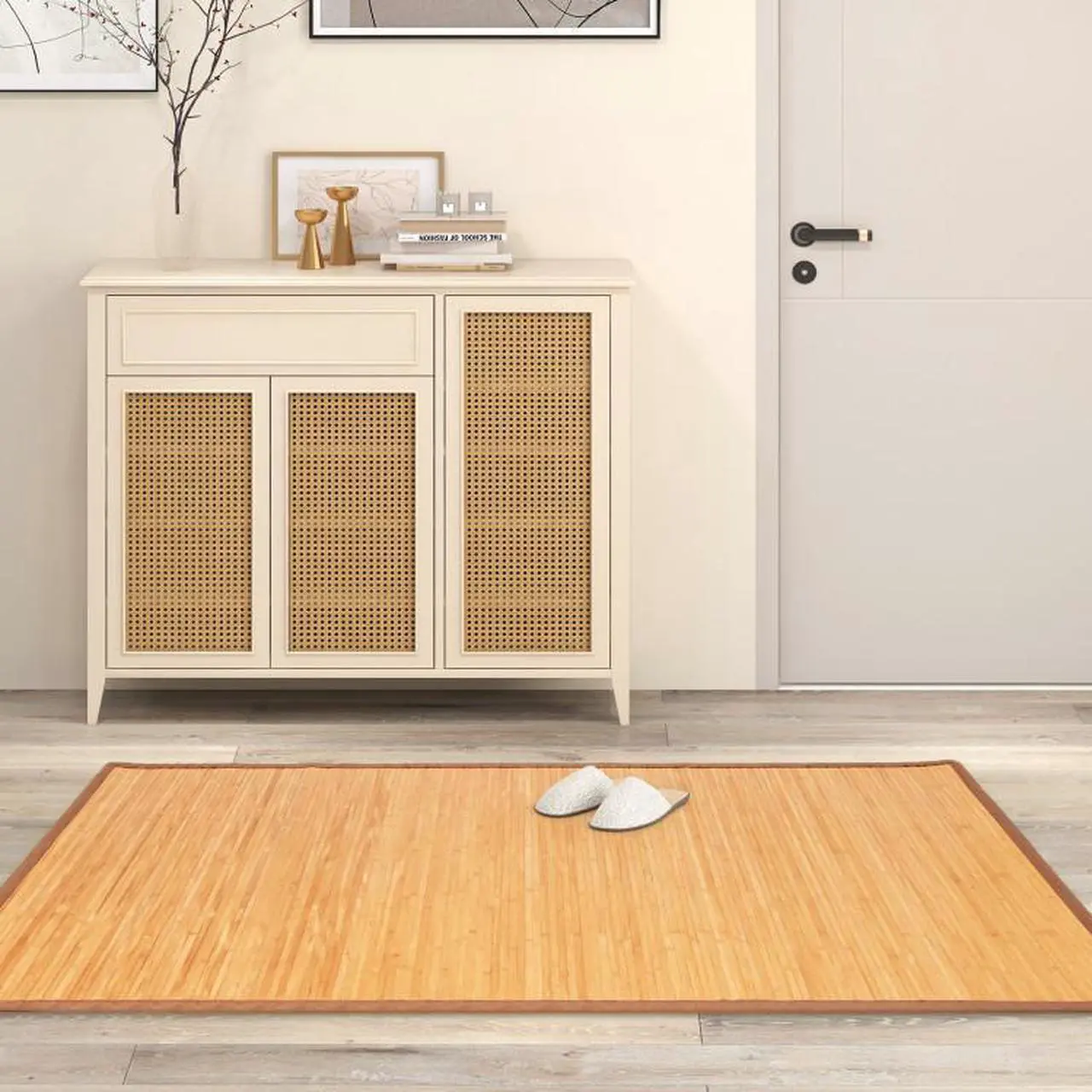 Alt view image 4 of 6 - SlickBlue 5' x 8' Bamboo Area Rug Floor Carpet