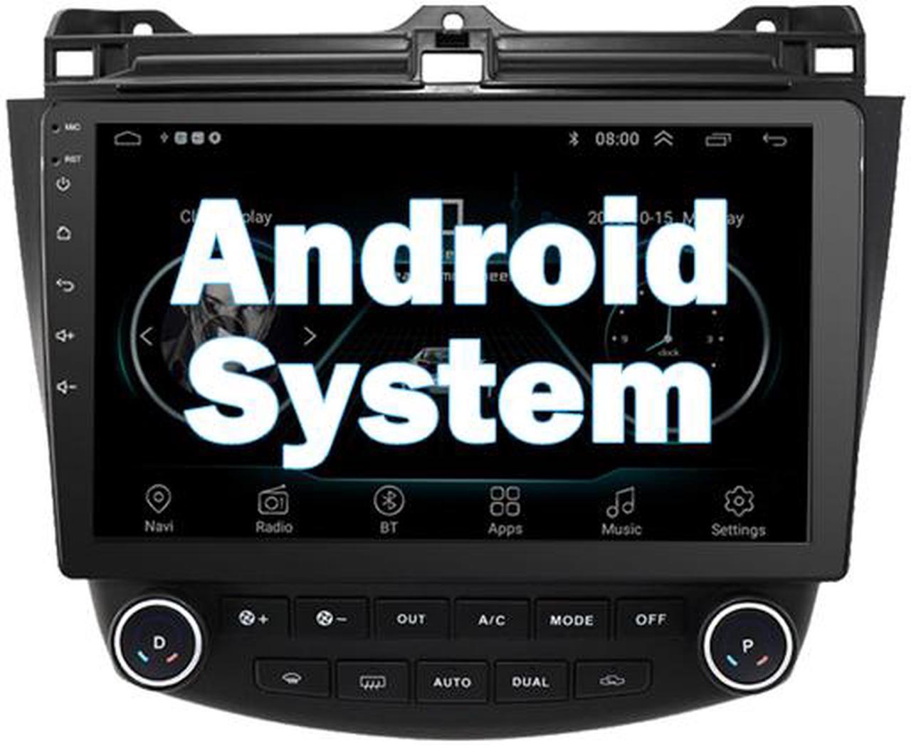 Binize Android 9.1 Car Stereo Radio 10.1 Inch Touch Screen Bluetooth Head Unit for 2003 2004 2005 2006 2007 Honda Accord 7th,Indash Multimedia with GPS Navigation,FM,WiFi,EQ,Dual USB