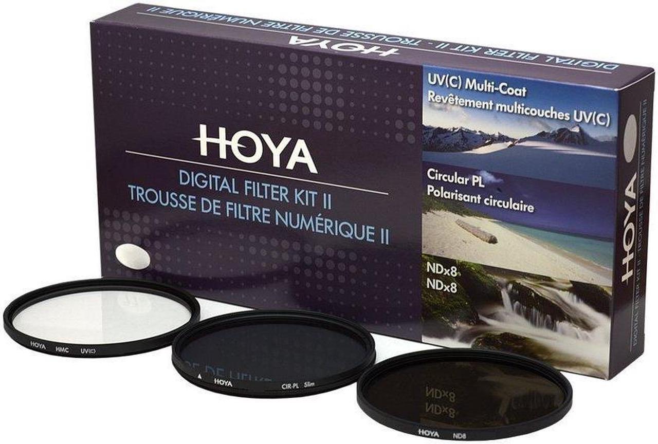Alt view image 13 of 18 - Hoya 52mm II (HMC UV / Circular Polarizer / ND8) 3 Digital Filter Set with Pouch