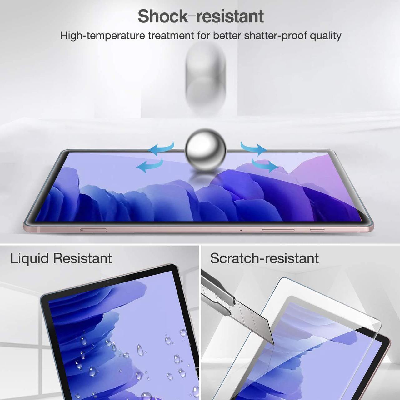 Alt view image 5 of 7 - 2 Pack Galaxy Tab A7 10.4 2020 Screen Protector T500 T503 T505 T507 Tempered Glass Screen Film Guard for 10.4 Inch Galaxy Tab A7 2020 Tablet SM-T500 SM-T503 SM-T505 SM-T507