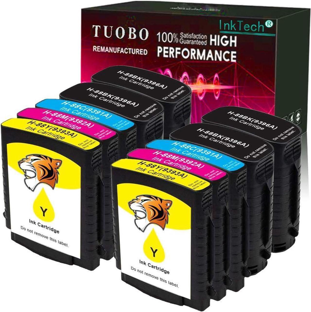 Tuobo 88XL High Yield Compatible Ink Cartridge Replacement 88 XL 88XL Work with Officejet Pro K5400 K550 K8600 L7480 L7550 L7580 L7590 L7650 L7680 L7750 L7780 (2 Set+2BK)