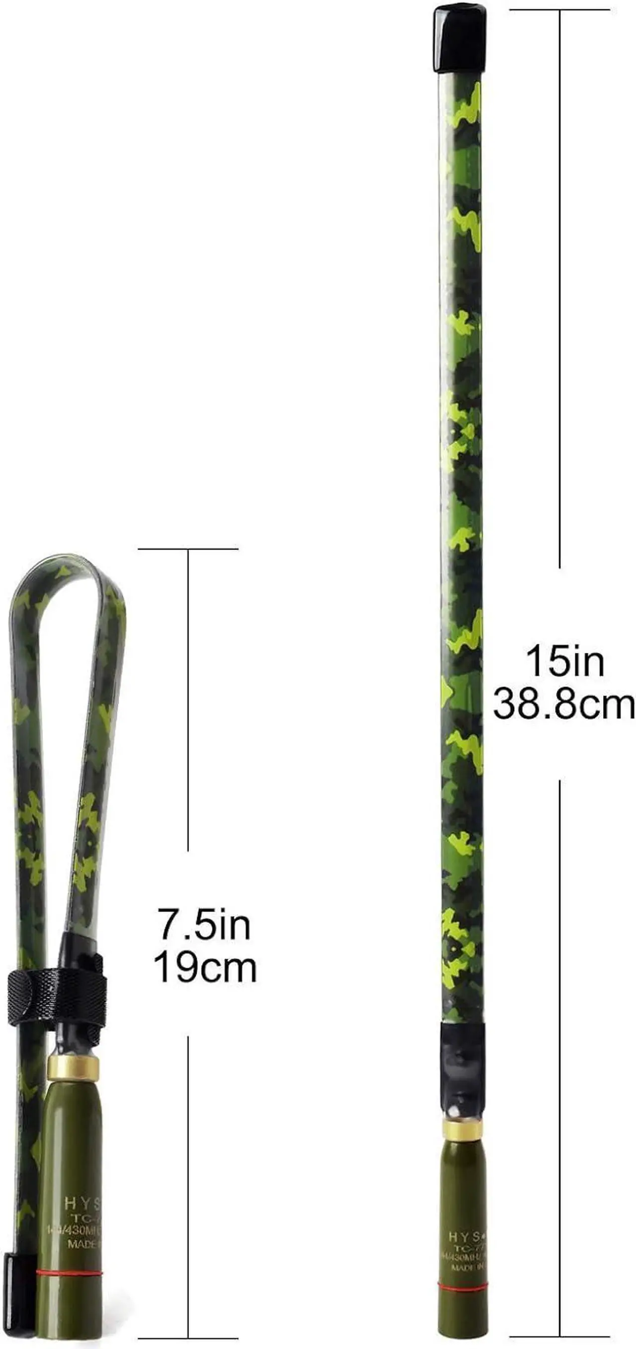 Alt view image 3 of 6 - TWAYRDIO VHF UHF 2Meter 70cm Foldable Tactical Antenna 15.3 inch Dual Band 144/430MHz SMA Male Handheld Radio Antennas for YAESU/Vertex Standard FT-60 FT-70 FT-70D TYT ICOM PUXING Two-Way Radios