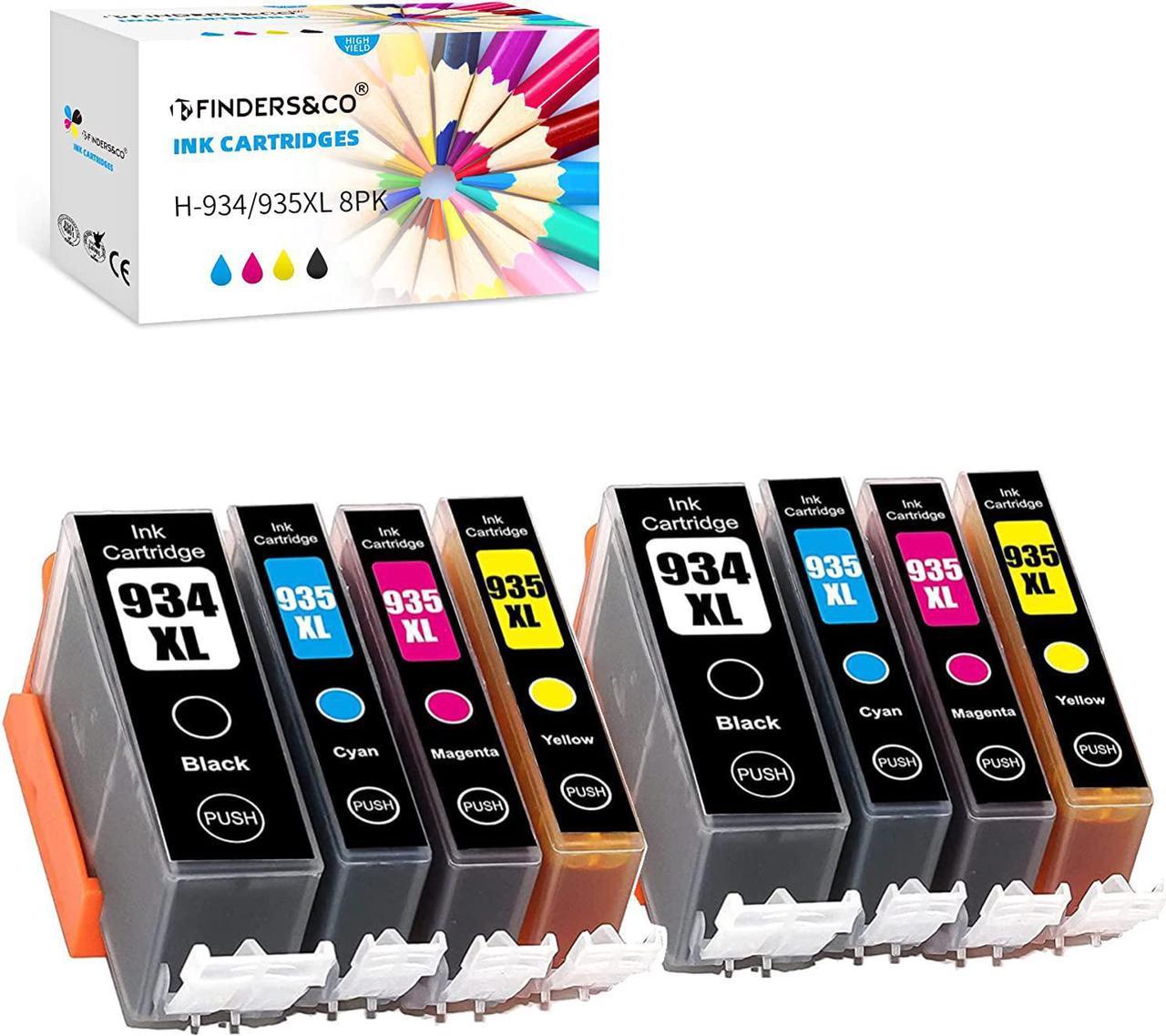 F Finders&CO Compatible 934 935 934XL 935XL Ink Cartridges Replacement for Officejet 6812 6815 6820 Officejet Pro 6230 6830 6835 Printers (2BK 2C 2M 2Y, 2SET)