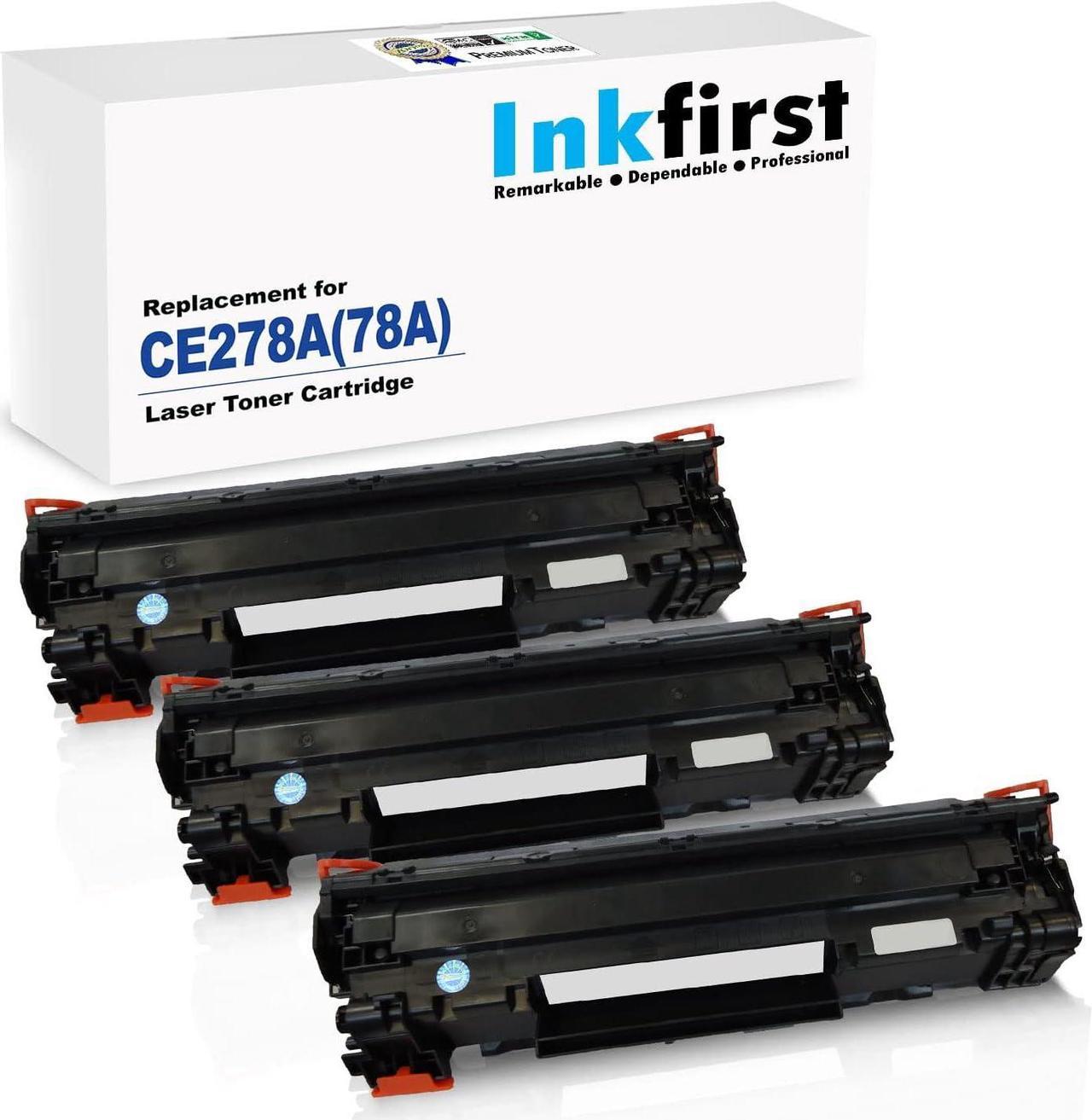 3 Inkfirst Compatible Toner Cartridges Replacement for HP CE278A 78A Laserjet P1606DN P1566 M1536dnf M1536