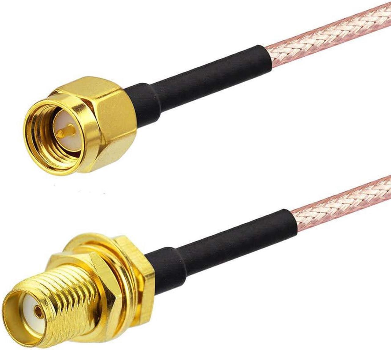 Alt view image 2 of 6 - Superbat SMA Male to SMA Female RF Coaxial Coax Cable 12inches + 5pcs RF Coax Adapter Kit, SMA Cable + SMA to SMA/RPSMA Adapter KIT for WiFi/Ham Radio/GPS/3G 4G LTE Antenna,LNA and etc