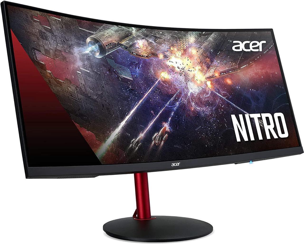 Alt view image 5 of 9 - Acer Nitro XZ342CK Pbmiiphx 34" 1500R Curved WQHD (3440 x 1440) VA Gaming Monitor with AMD Radeon Freesync, VESA Certified DisplayHDR400, 95% sRGB, 144Hz, 1ms VRB (Display Port & 2 x HDMI 2.0 Ports)