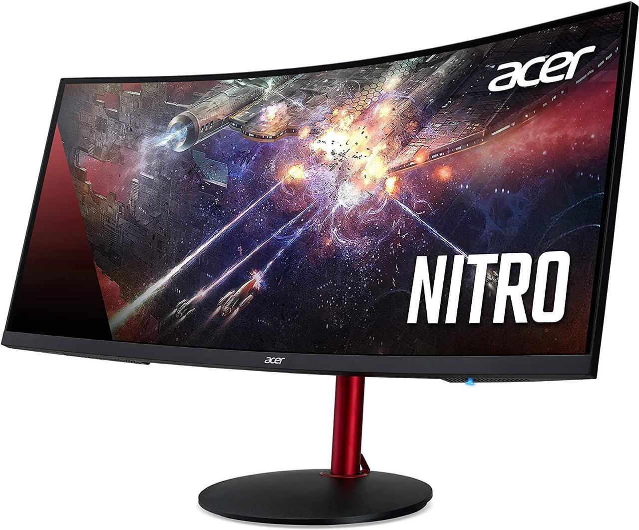 Alt view image 6 of 9 - Acer Nitro XZ342CK Pbmiiphx 34" 1500R Curved WQHD (3440 x 1440) VA Gaming Monitor with AMD Radeon Freesync, VESA Certified DisplayHDR400, 95% sRGB, 144Hz, 1ms VRB (Display Port & 2 x HDMI 2.0 Ports)