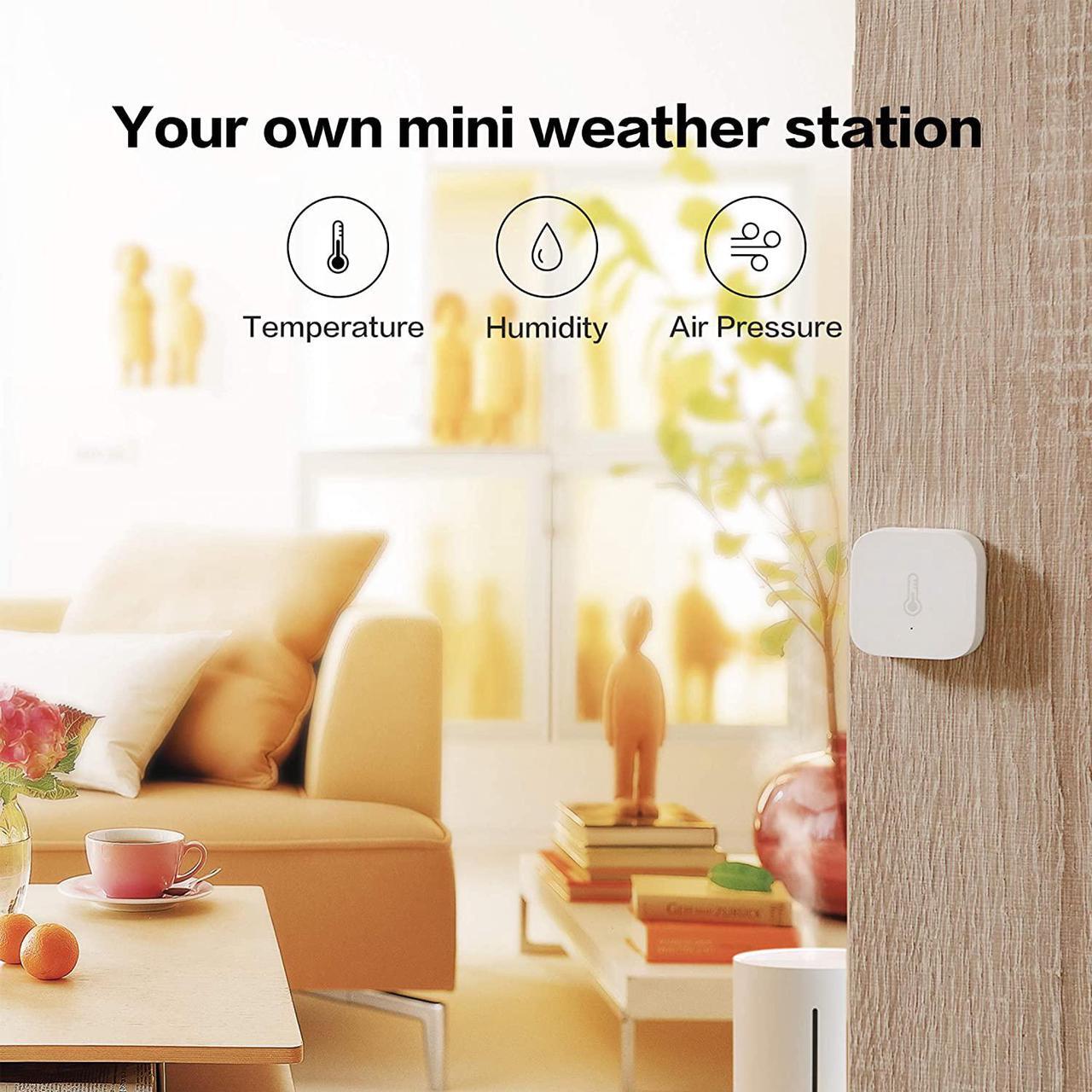 Alt view image 6 of 6 - Aqara Temperature and Humidity Sensor, REQUIRES AQARA HUB, Zigbee, for Remote Monitoring and Home Automation, Wireless Thermometer Hygrometer, Compatible with Apple HomeKit, Alexa, Works with IFTTT
