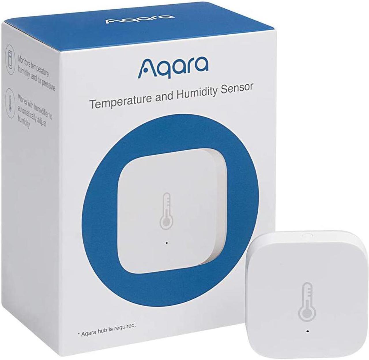 Main image of Aqara Temperature and Humidity Sensor, REQUIRES AQARA HUB, Zigbee, for Remote Monitoring and Home Automation, Wireless Thermometer Hygrometer, Compatible with Apple HomeKit, Alexa, Works with IFTTT