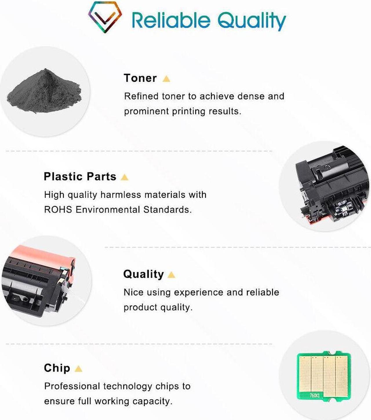 Alt view image 5 of 7 - 10PK CE505A Toner Cartridge for HP 05A Toner LaserJet P2035 P2035n P2055dn P2030 - OEM