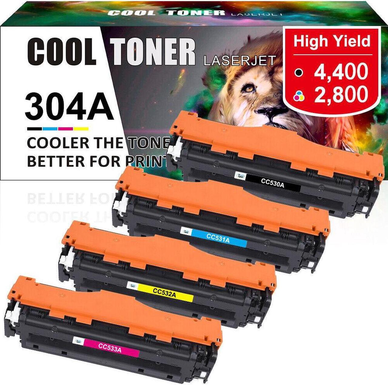 Main image of 4P For HP LaserJet CP2025dn CP2025n CM2320nf MFP Color Toner CC530A 304A ink - OEM
