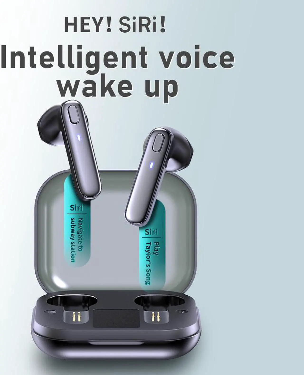 Alt view image 5 of 6 - Abelanja TWS Earphone Bluetooth-compatible Wireless Headset Deep Bass Earbuds True Wireless Stereo Headphone With Mic Sport Earphone