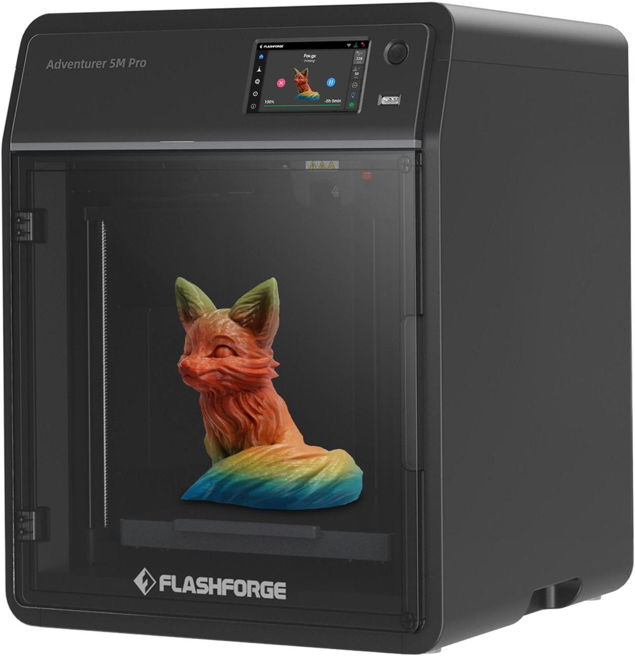 Main image of Flashforge Adventurer 5M Pro 3D Printer, 600mm/s High Speed 3D Printer with Auto Leveling, PEI Plate, CoreXY Structure, Quick-release Nozzle and Dual-layer Filtration, 8.7 x 8.7 x 8.7''
