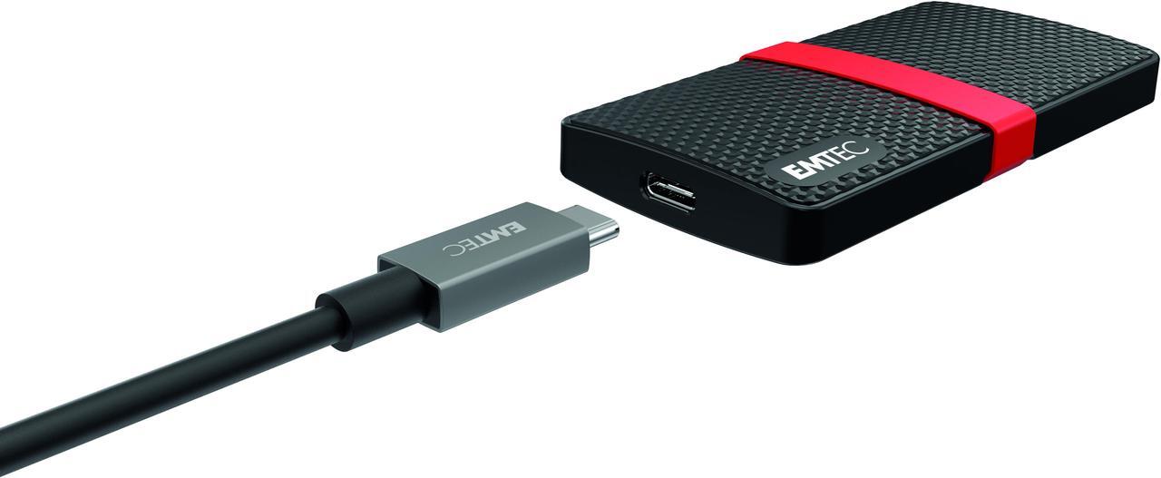 Alt view image 5 of 6 - Emtec X200 Power Plus 512GB mSATA Portable Solid State Drive (SSD) - ECSSD512GX200