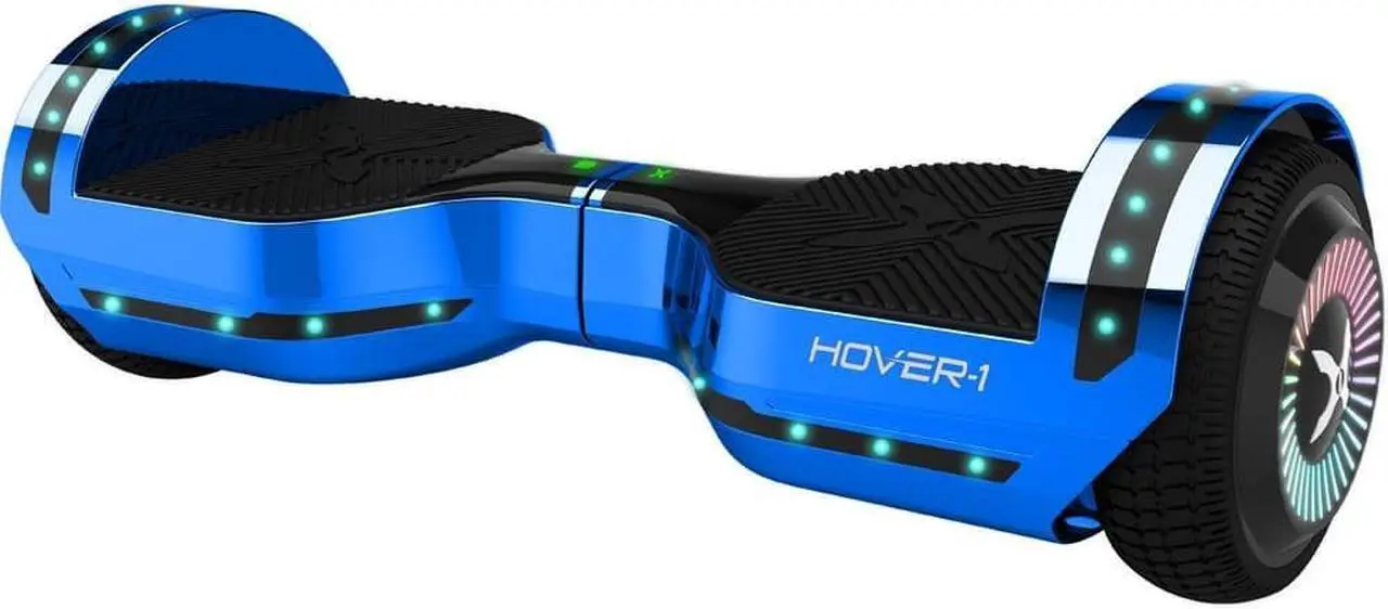 Alt view image 2 of 4 - Hover-1 CHROME 2.0 Hoverboard w/ Lights and Sound UL-Certified, H1-CME-BLU, Blue