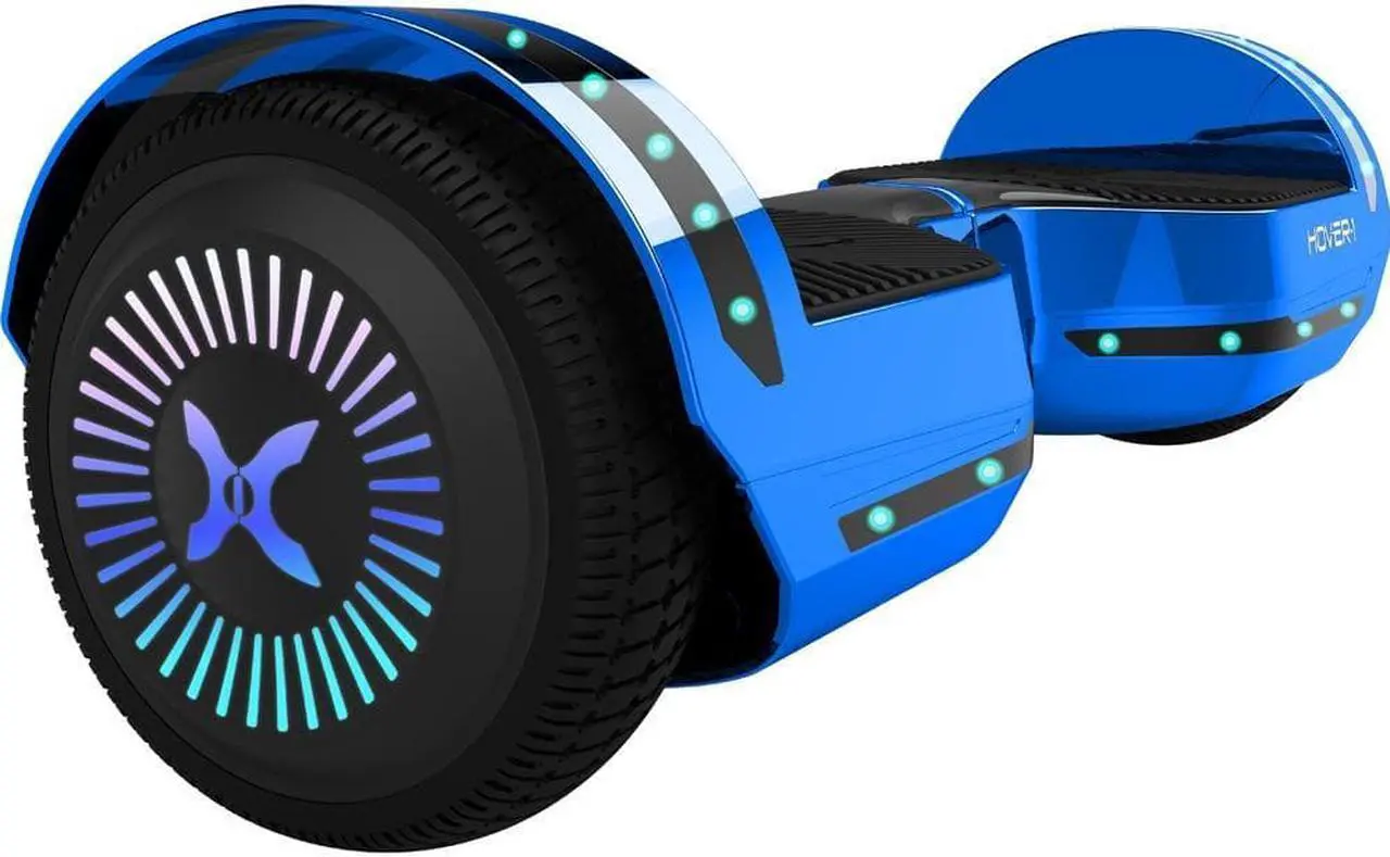 Alt view image 3 of 4 - Hover-1 CHROME 2.0 Hoverboard w/ Lights and Sound UL-Certified, H1-CME-BLU, Blue