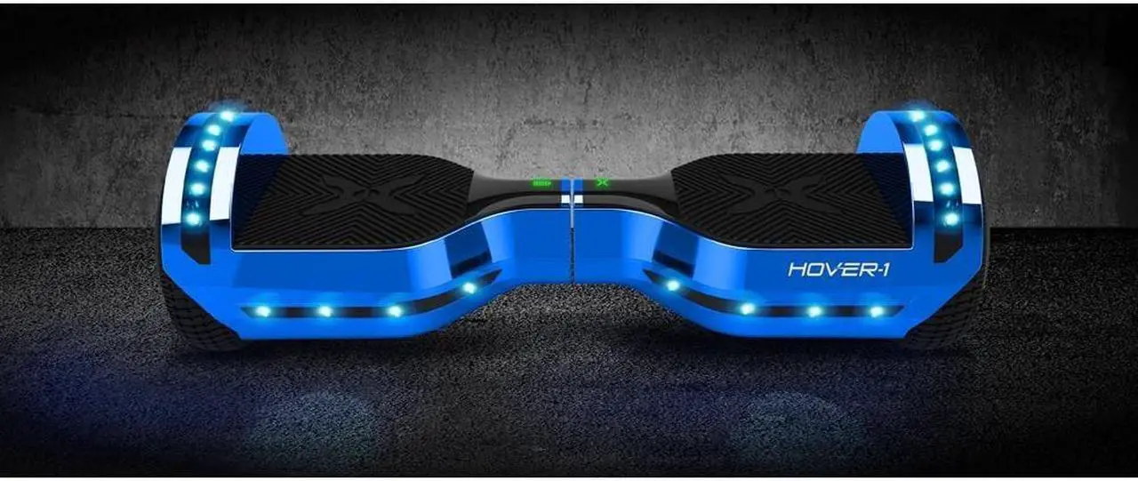 Alt view image 4 of 4 - Hover-1 CHROME 2.0 Hoverboard w/ Lights and Sound UL-Certified, H1-CME-BLU, Blue