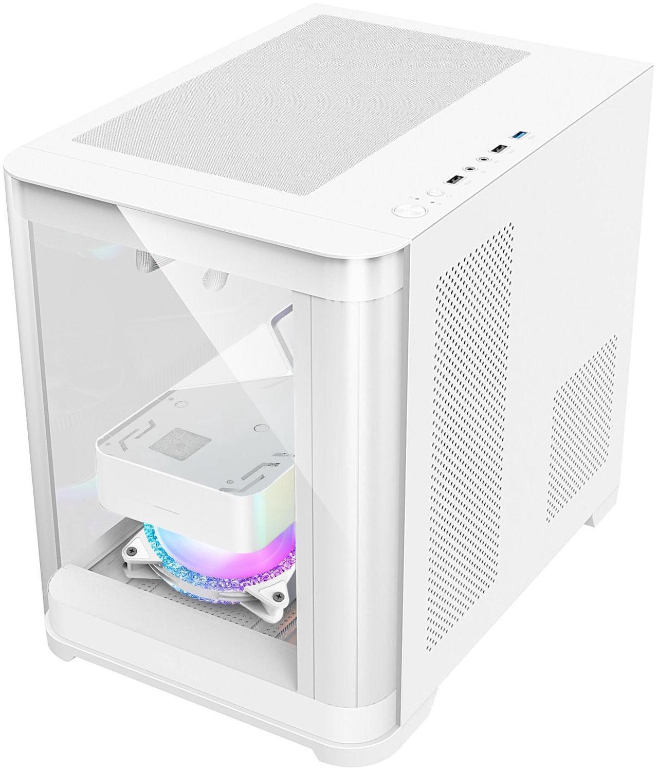 Alt view image 6 of 7 - Hoengager PoseidonGaming PC - AMD Ryzen 7 5700G 3.8GHz , Intel Arc B580 12GB, 32GB DDR4 RAM, 1TB PCIe +2TB SATA SSD, WiFi + BT, Windows 11 Pro -RGB Prebuilt Desktop