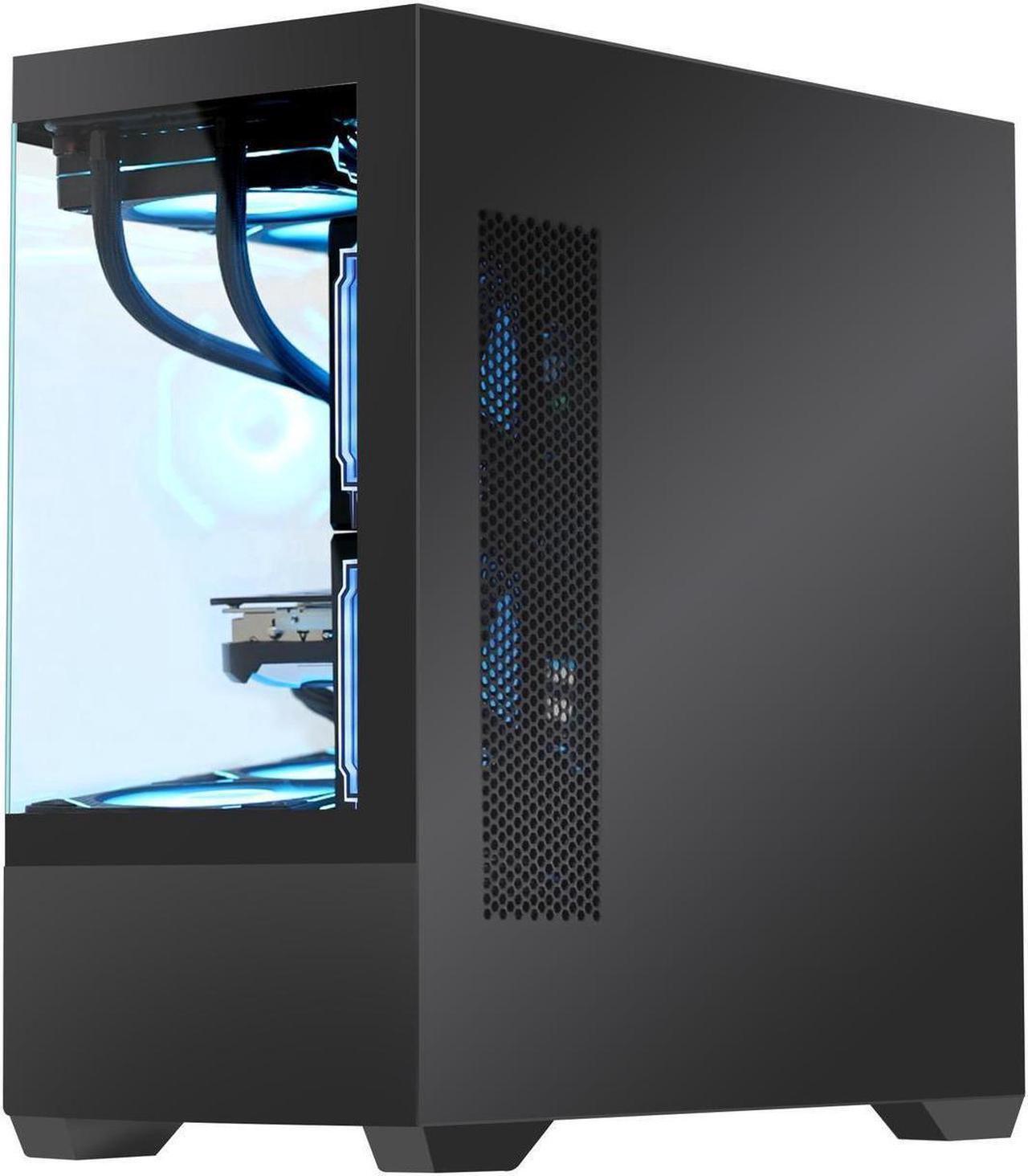 Alt view image 6 of 7 - Hoengager RTX 5070 12GB Gaming PC Desktop - AMD Ryzen 7 5700G 3.8GHz , 16GB DDR4 RAM, 1TB PCIe SSD, WiFi + BT, Windows 11 Pro -RGB Prebuilt Computer