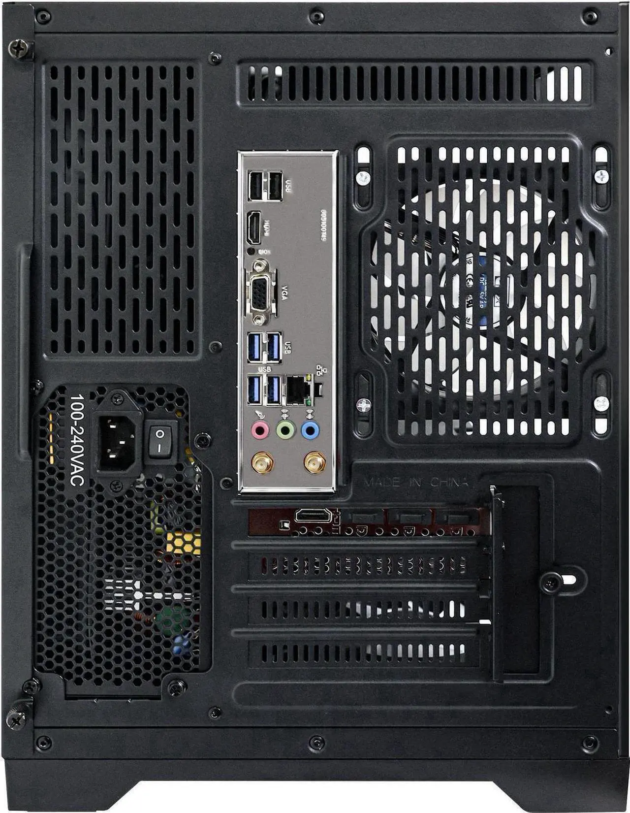 Alt view image 7 of 7 - HoengagerGaming PC - AMD Ryzen 7 7700, Intel Arc B580 12GB, 32GB DDR5 RAM, 1TB PCIe SSD, WiFi + BT, Windows 11 Pro -RGB Prebuilt Desktop