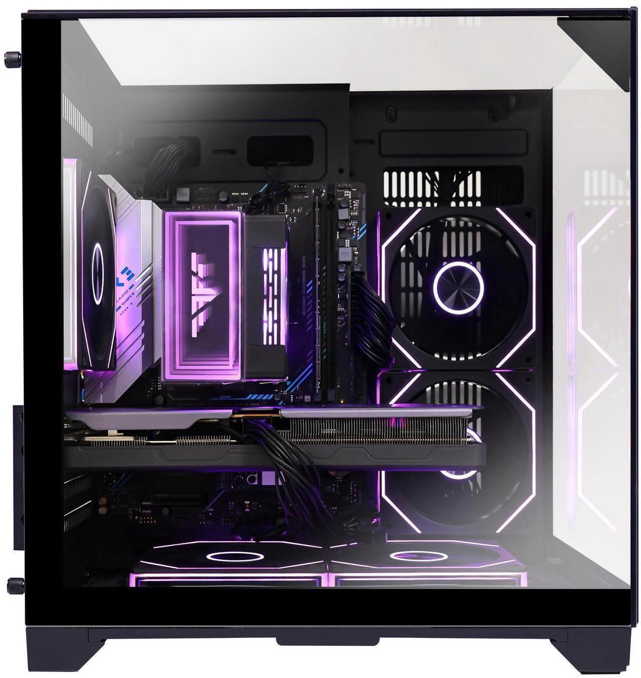 Alt view image 2 of 7 - Hoengager Horizon Gaming PC -AMD Ryzen 7 5700G 8-Core 3.8 GHz-RTX 5060 8GB -32GB DDR4 RAM-1TB PCIe SSD -WIFI &Bluetooth -RGB Fans-Windows 11 Pro Desktop Computer-Black