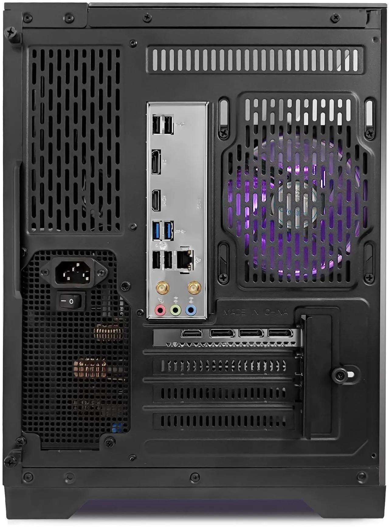 Alt view image 7 of 7 - Hoengager Horizon Gaming PC -AMD Ryzen 7 5700G 8-Core 3.8 GHz-RTX 5060 8GB -32GB DDR4 RAM-1TB PCIe SSD -WIFI &Bluetooth -RGB Fans-Windows 11 Pro Desktop Computer-Black