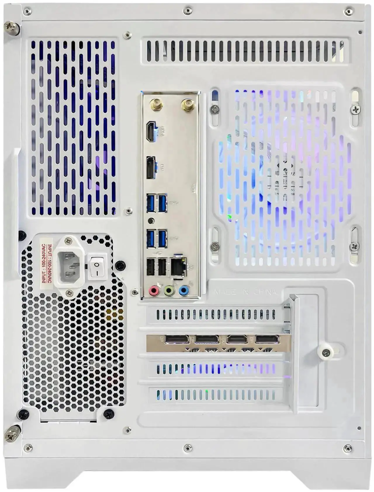 Alt view image 7 of 7 - Hoengager Ocean of Stars Gaming PC -AMD Ryzen 7 7800X3D 4.2 GHz, RTX 4060 8G ,32GB DDR5 RAM 5600MHz,1TB PCIe SSD, WIFI&Bluetooth ,Windows 11 Pro 64-bit -White