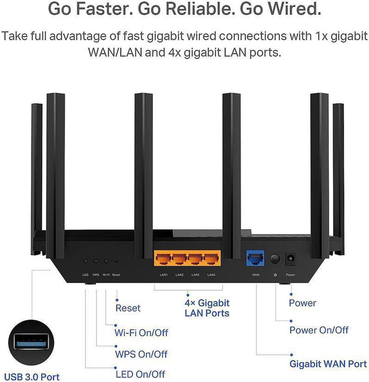 Alt view image 5 of 7 - TP-Link AX5400 WiFi 6 Router (Archer AX73) - Dual Band Gigabit Wireless Internet Router, High-Speed ax Router for Streaming, Long Range Coverage