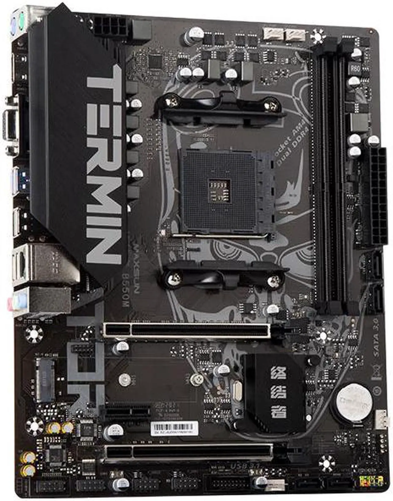 Main image of Hoengager B550 AMD Support Ryzen 5000 series, M.2 (PCI-E 4.0), DDR4 3200/3333 XMP, HDMI + VGA, Support RAID, 2.5Gbps LAN, B550 M-ATX Motherboard