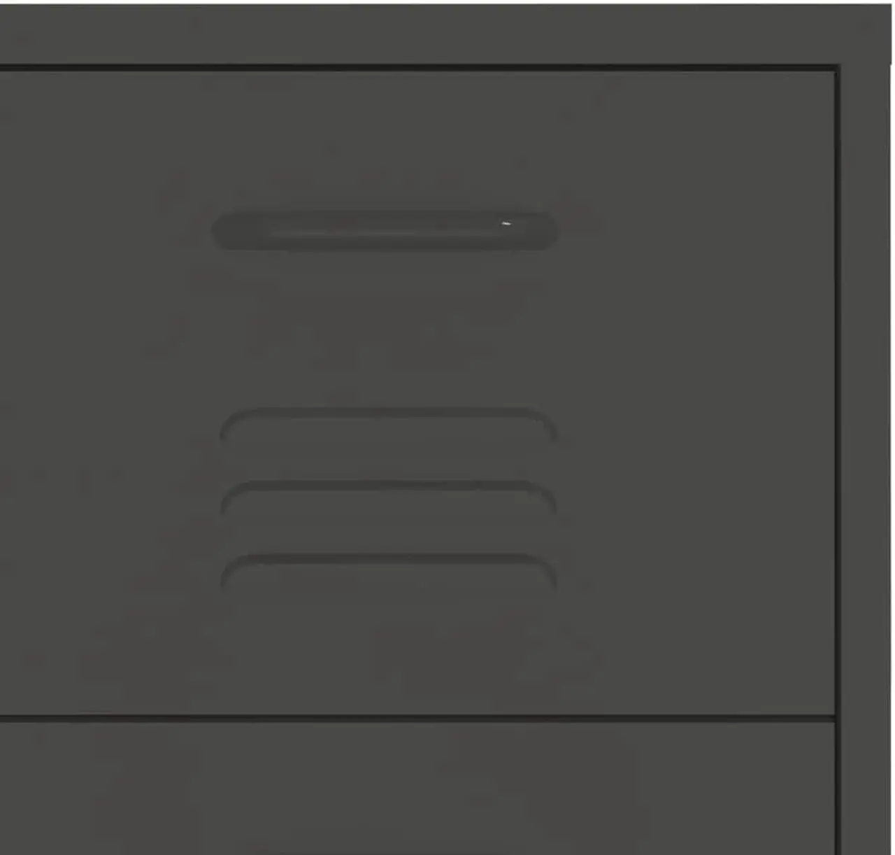 Alt view image 7 of 17 - vidaXL Drawer Cabinet File Cabinet Freestanding Storage Cabinet Black Steel