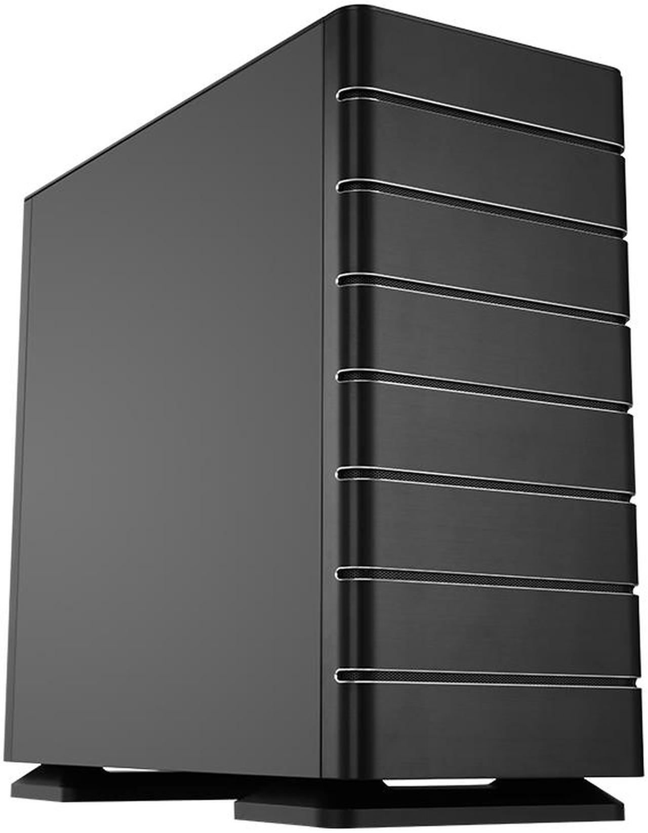 Main image of ABEE SMART EM30 BLACK ATX Mid-Tower Aluminum Computer Case w/ Compact Size, Aluminum Frame & All Panels, 3D High-Gloss Front Panel, Unique CNC Groove Shape of Aluminum Top Cover, CNC Aluminum Base