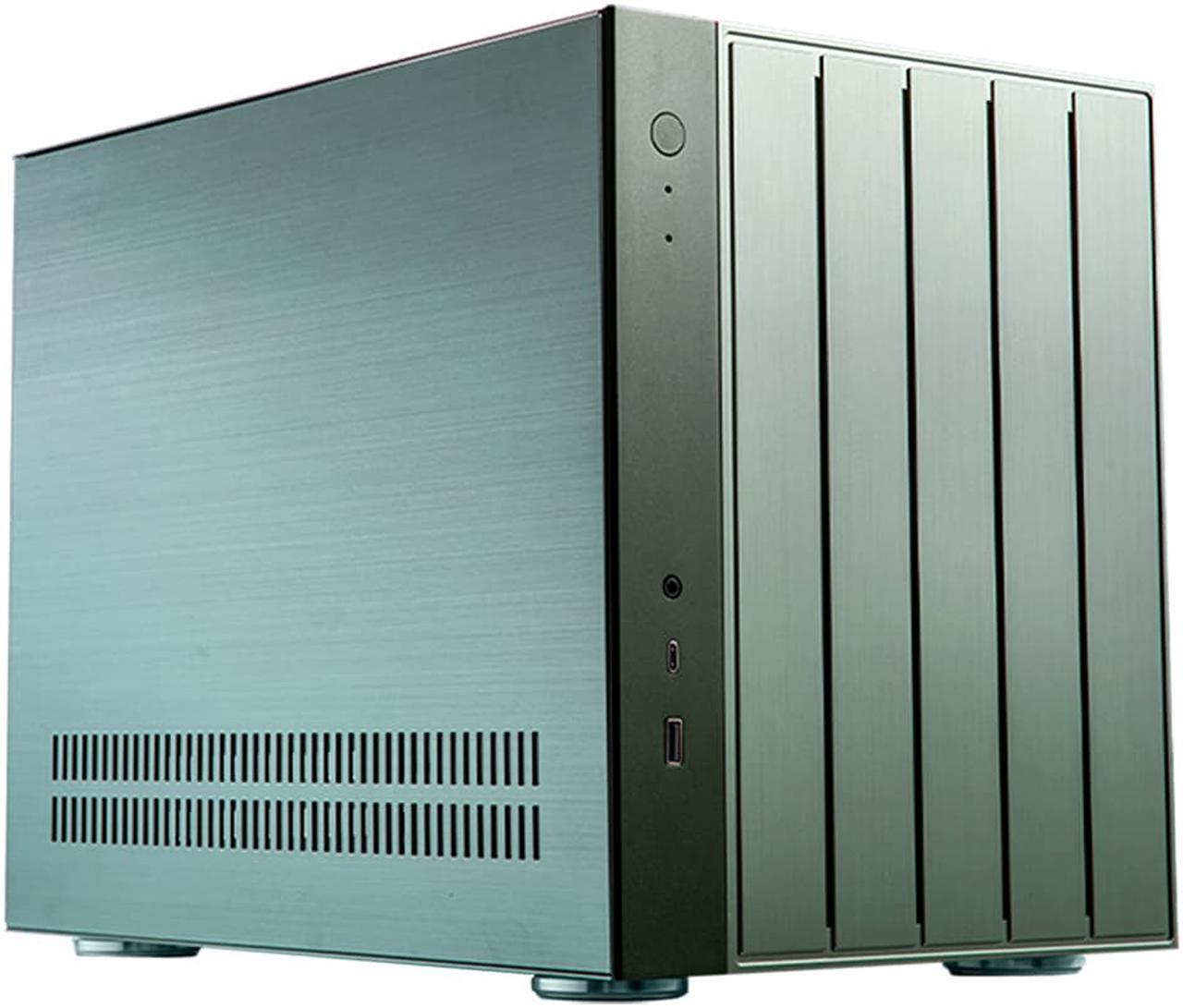 Main image of ABEE AS Enclosure W1 GREEN Micro ATX Aluminum Computer Case w/ Aluminum Frame, Compact Size, Dual-chamber Internal Layout, Aluminum Feet, Interchangeable Panel, Support 240mm Radiator & SFX/SFX-L PSU