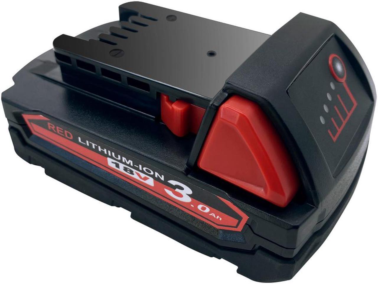 Main image of M18 3.0Ah 18V Lithium Replacement Battery for Milwaukee M18 Battery 48-11-1820 48-11-1850 48-11-1860 48-11-1828 48-11-10,Compatible with Milwaukee M18 XC Cordless Power Tools