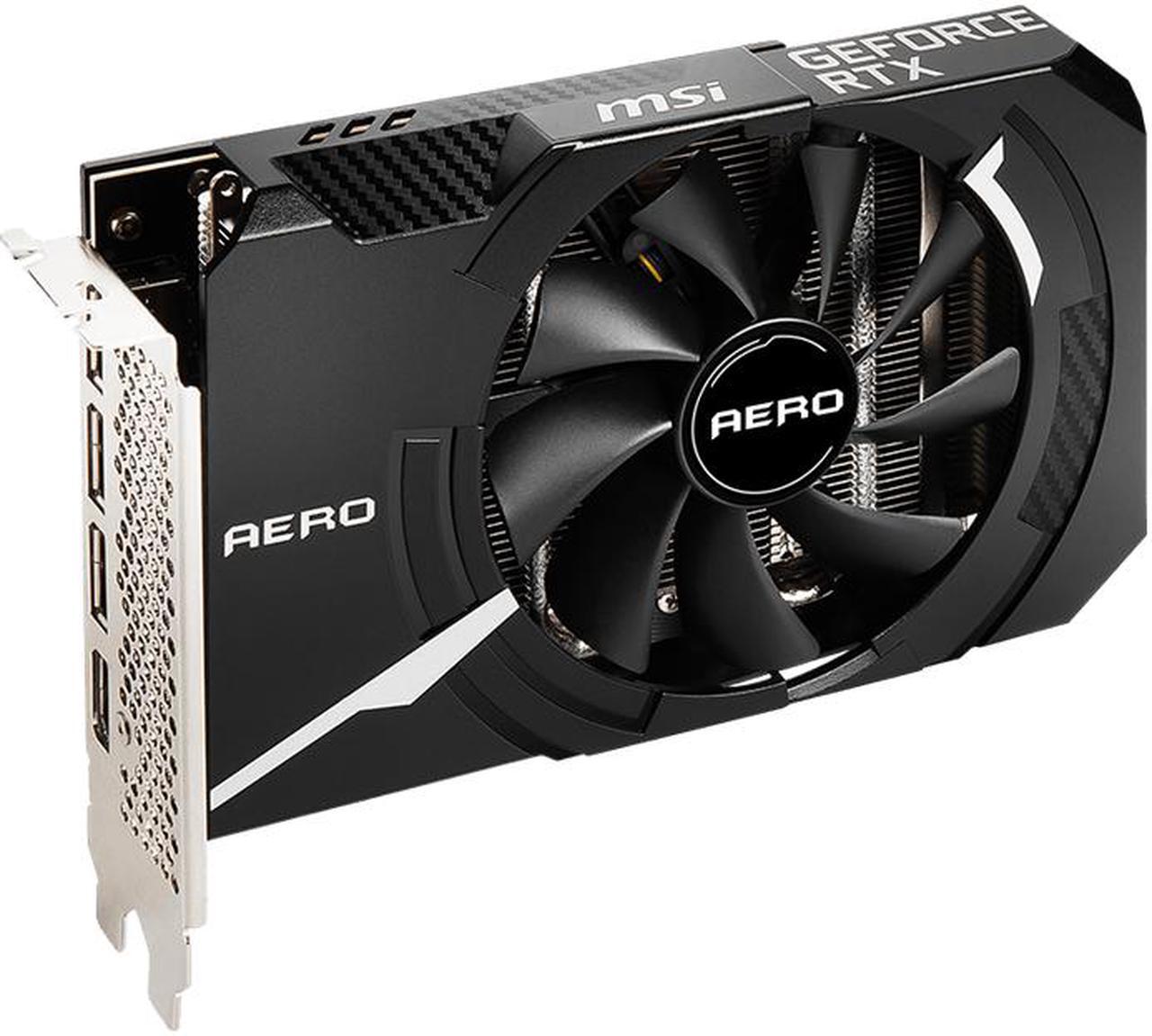 Alt view image 3 of 5 - MSI Gaming GeForce RTX 3060 12GB 15 Gbps GDRR6 192-Bit HDMI/DP PCIe 4 Single Fan Ampere OC Graphics Card(RTX 3060 AERO ITX 12G OC LHR)