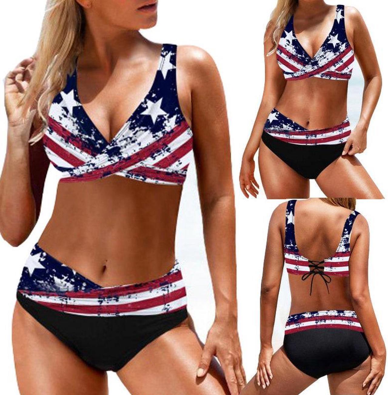 Alt view image 3 of 7 - 2 Piece Bathing Suits For Women, Trendy High Waisted Bikini Tankini Comfortable and Stylish – Multiple Colors and Designs – setO