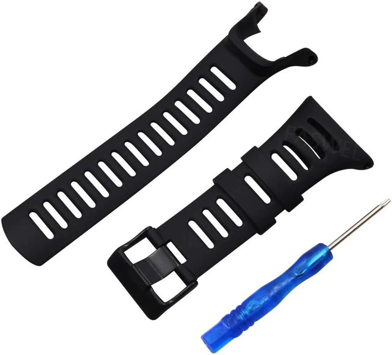 Alt view image 2 of 2 - Para SUUNTO T1 T1C T3 T3C T3D T4C T4D correa de goma para reloj negro de la correa de muñeca