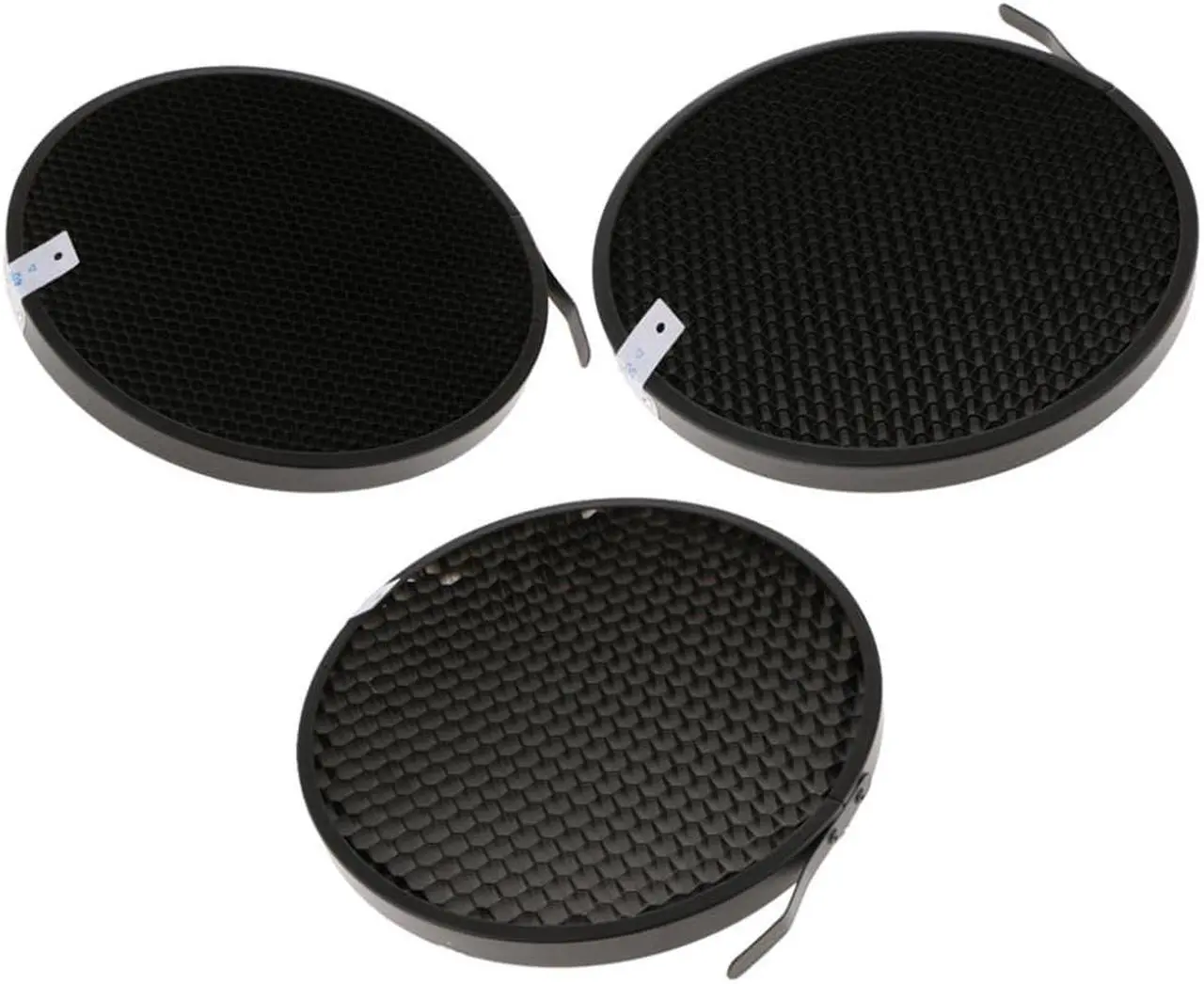 Alt view image 3 of 4 - 3Pcs 60 50 40 Degree Eggcrate Honeycomb Grid for 7inch Reflector Diffuser Lamp Shade Dish Photo Studio Accessories