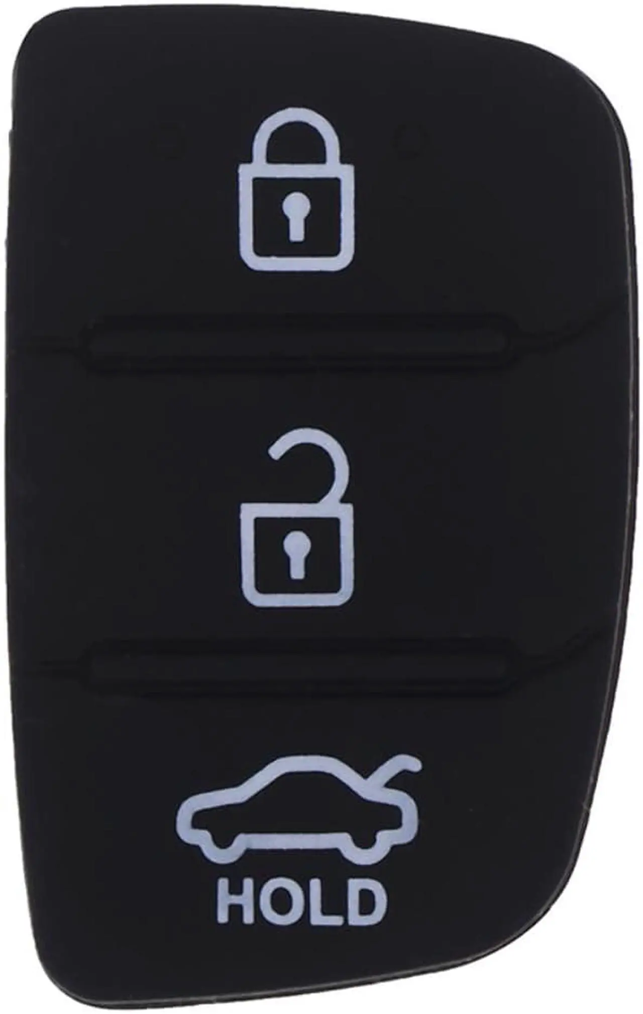 Alt view image 2 of 4 - Gran oferta de reemplazo de 3 botones para reparar la piel, funda plegable para llave de coche, almohadilla de goma para coche