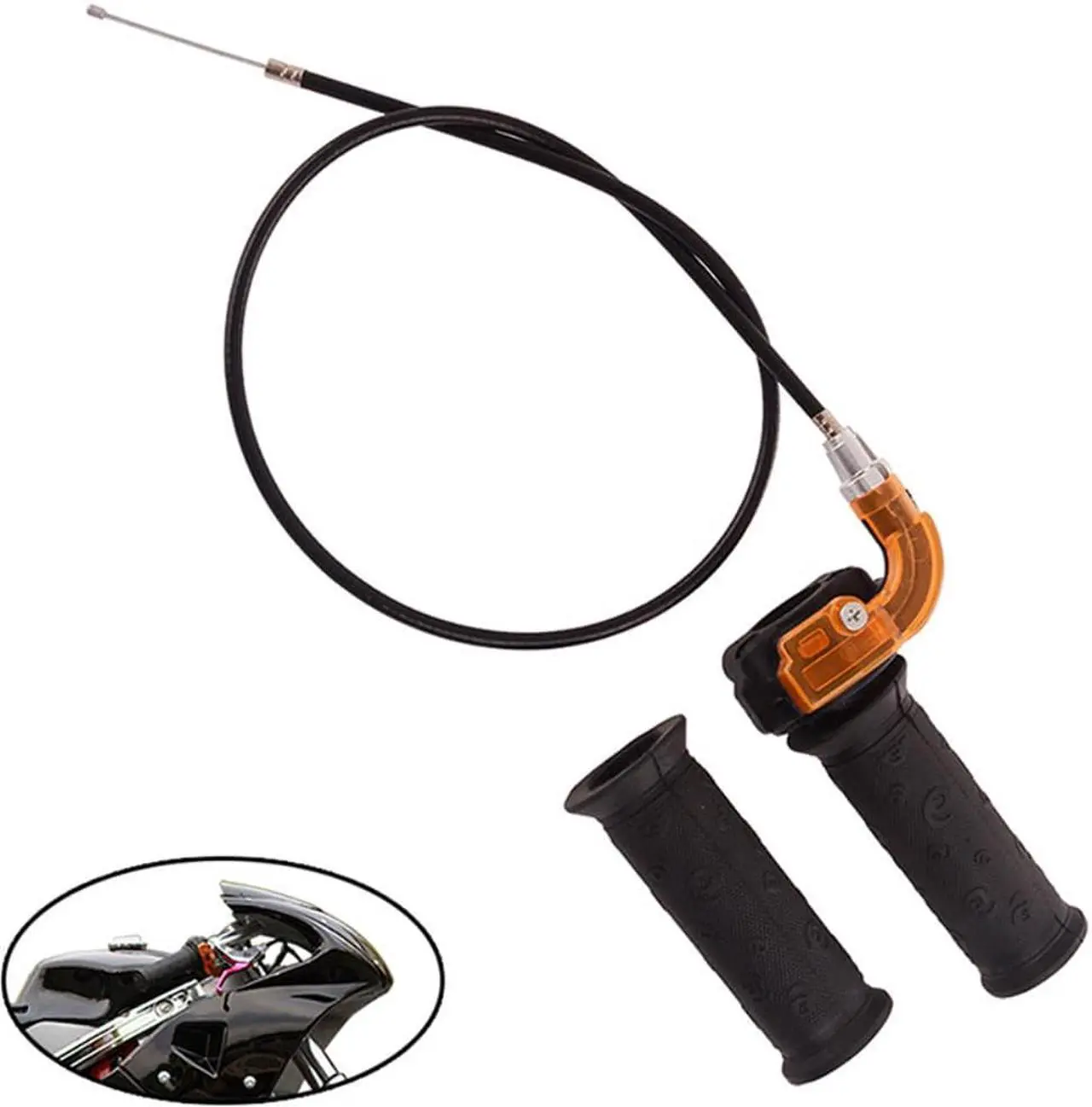 Alt view image 2 of 4 - Acelerador de giro de 3 etapas, Cable de agarre para Mini moto de 47cc y 49cc, accesorios de Dirt bike, 1 Juego