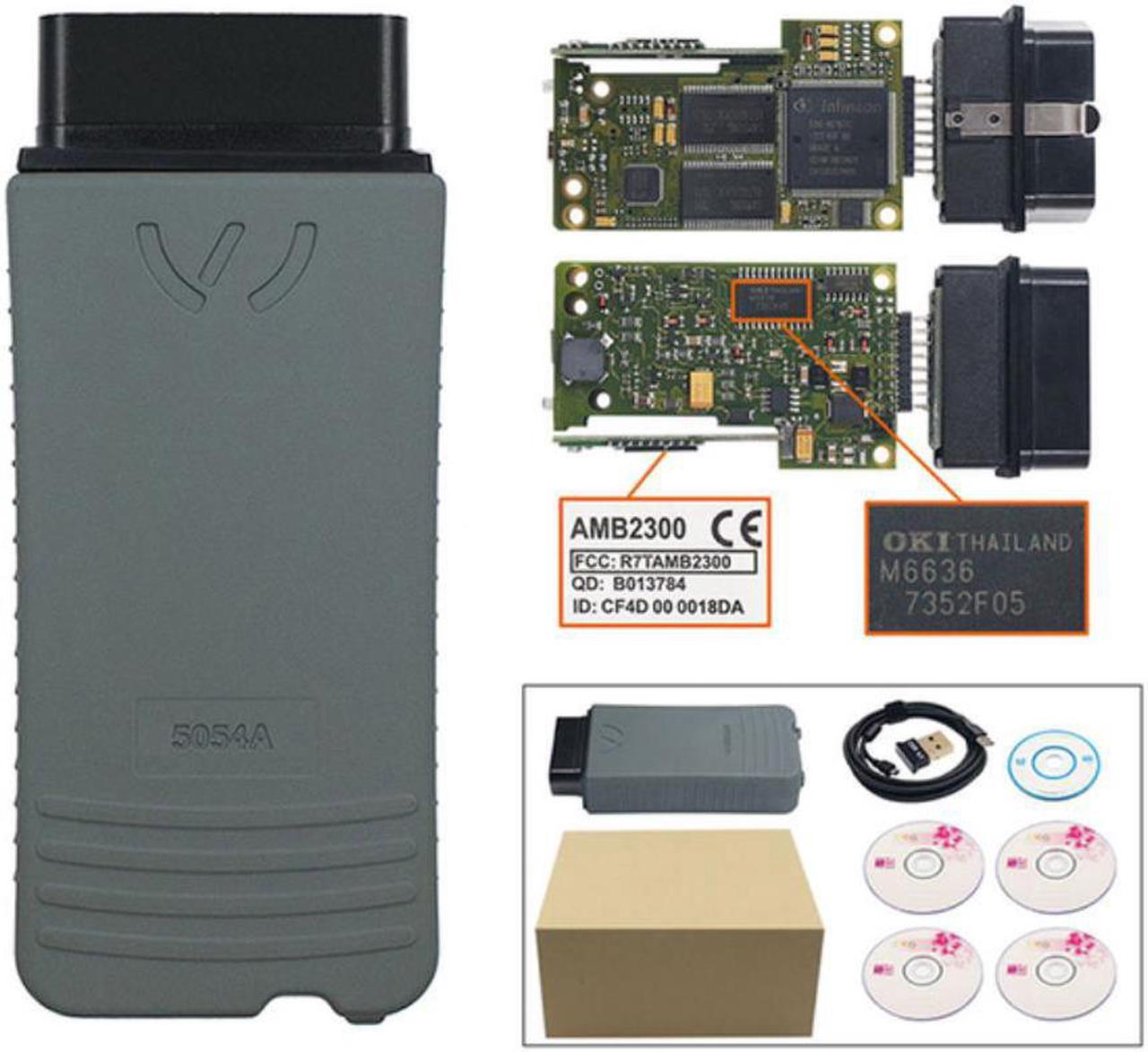 Main image of VAS5054A V5.16 ABM 2300 Bluetooth AMB2300 Chip completo WIFI código OBDII lector