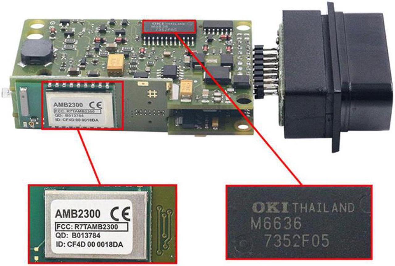 Alt view image 3 of 4 - VAS5054A V5.16 ABM 2300 Bluetooth AMB2300 Chip completo WIFI código OBDII lector