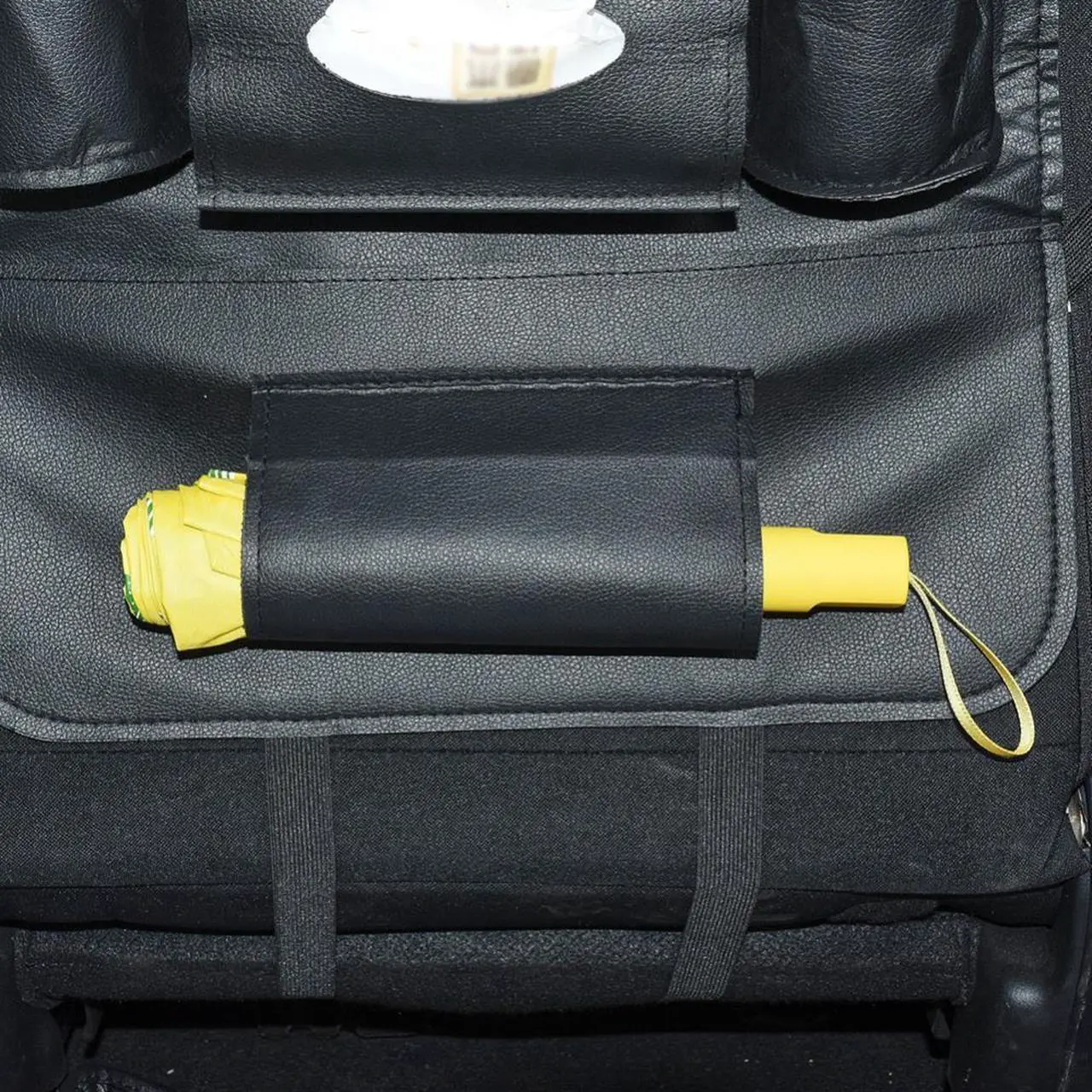 Alt view image 4 of 4 - Organizador para asiento trasero de coche, alfombrillas impermeables y duraderas, bolsa de almacenamiento para asiento trasero, viaje de carretera, elementos esenciales