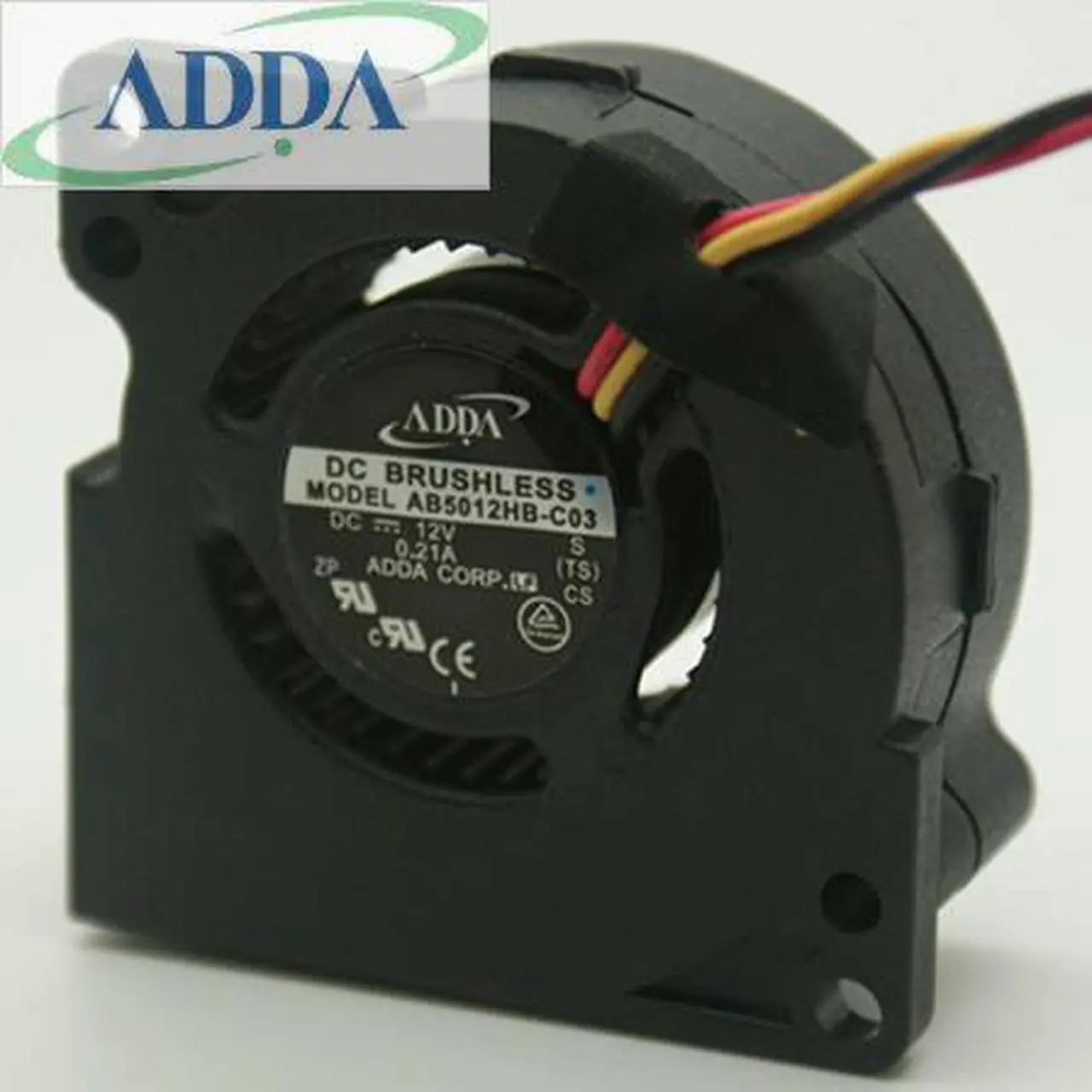 Main image of Wholesale FOR ADDA AB5012HB-C03 Server Blower Fan DC 12V 0.21A 50x50x20mm 5cm 50mm 3Wire 3Pin turbo blower cooling fan